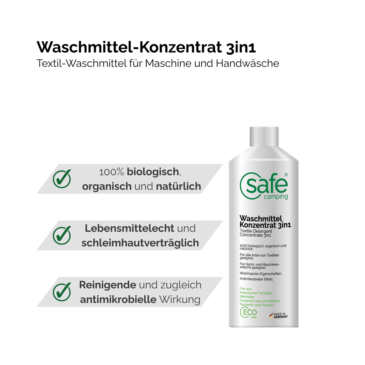 Camping-Haushalt 3in1 - Grill, Geschirr & Wäsche