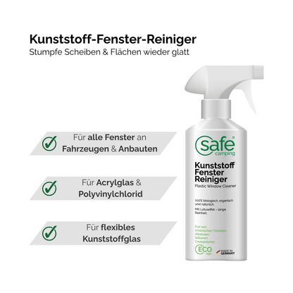 Plastic Window Cleaning System - safe cleaning of all plastic windows