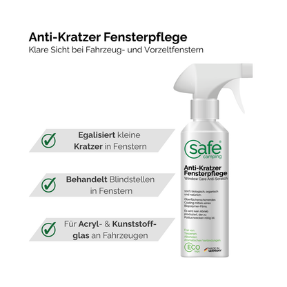 Plastic Window Cleaning System - safe cleaning of all plastic windows