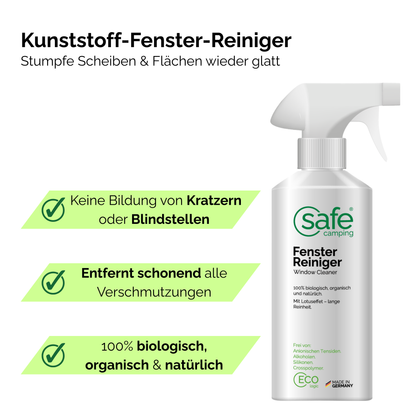 Plastic Window Cleaning System - safe cleaning of all plastic windows