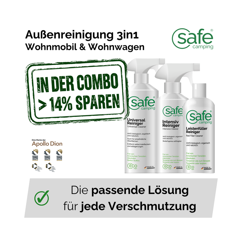 Wohnwagen oder Wohnmobil gründlich reinigen