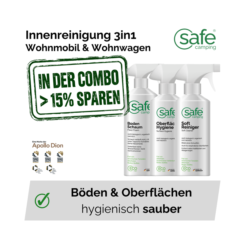 Innenraum reinigen und Feuchtigkeit vermeiden