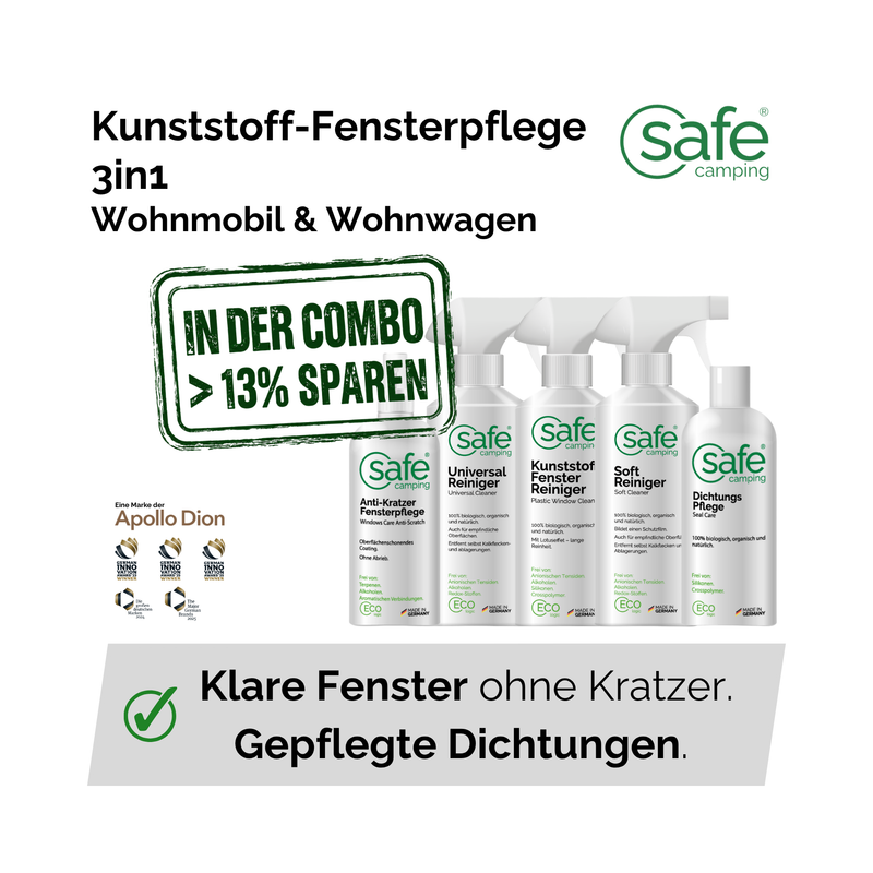 Dichtungen, Fenster und bewegliche Teile pflegen
