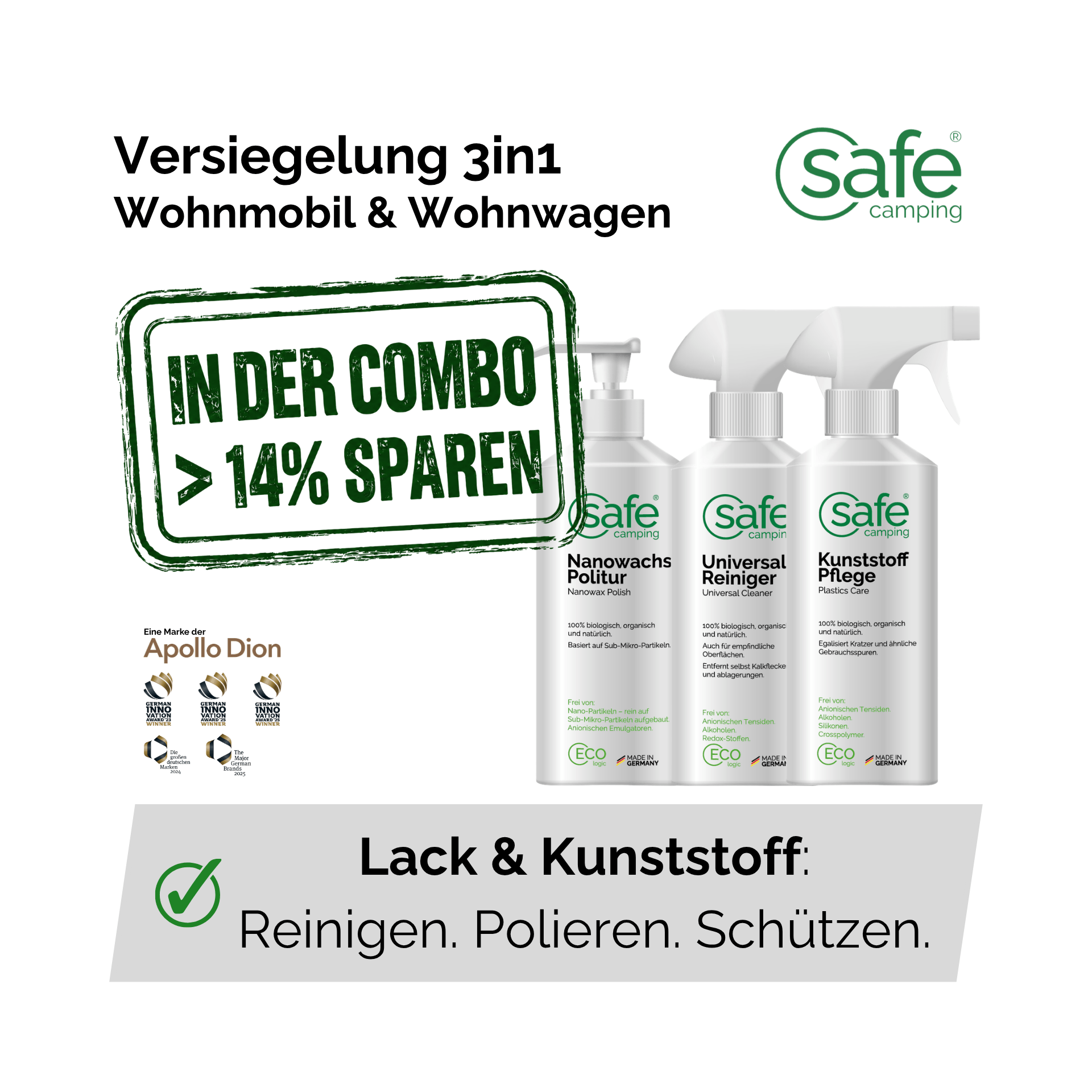 Wohnmobil & Wohnwagen Versiegelung 3in1 - Reinigen, Polieren & Schützen