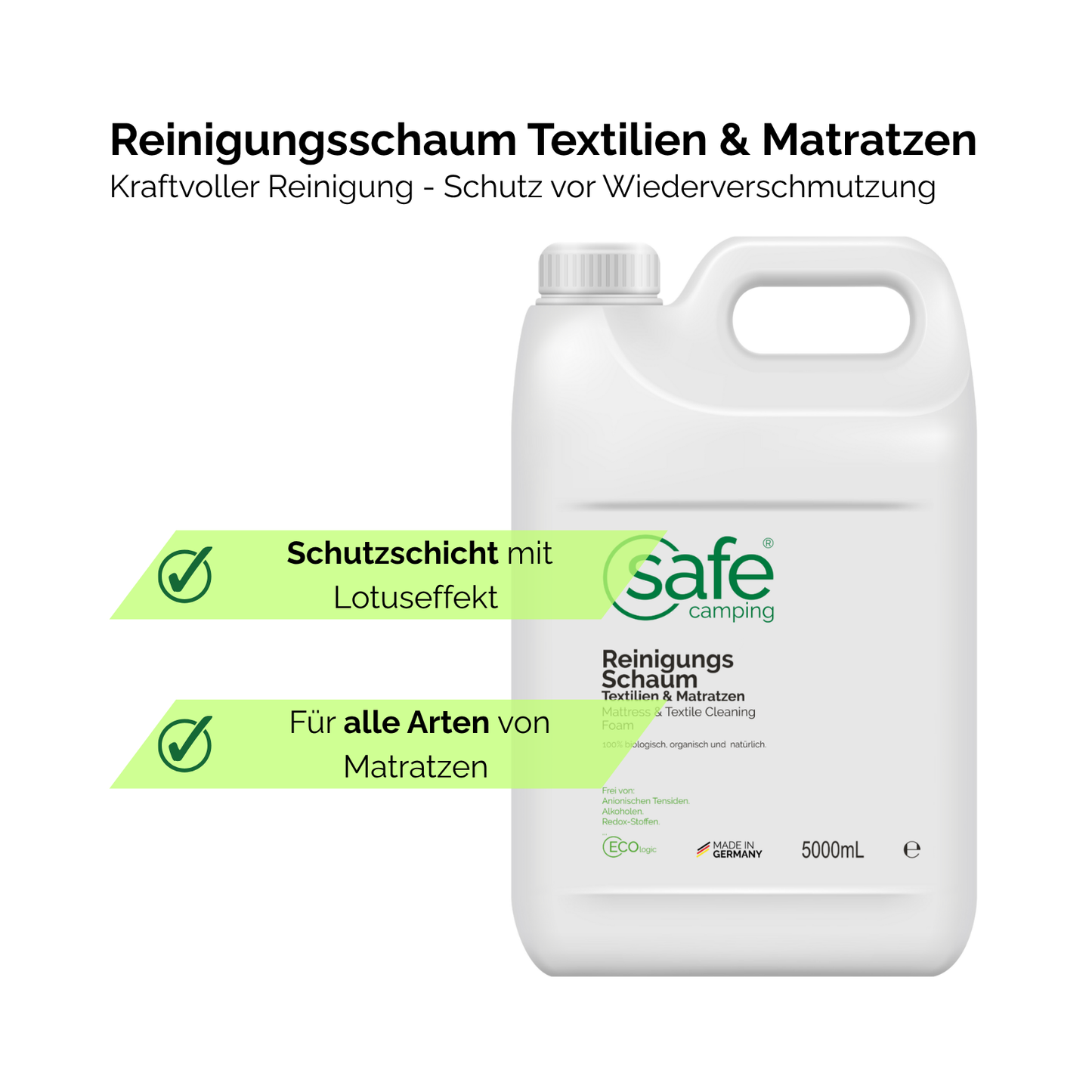 Reinigingsschuim textiel & matrassen