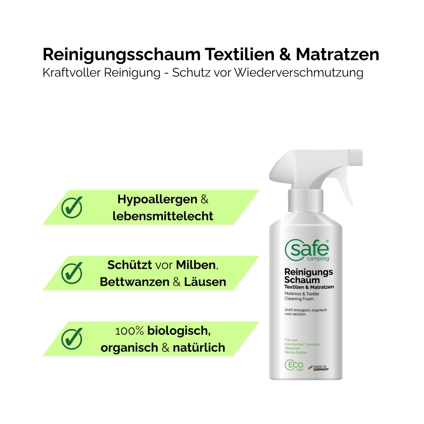 Reinigingsschuim textiel & matrassen