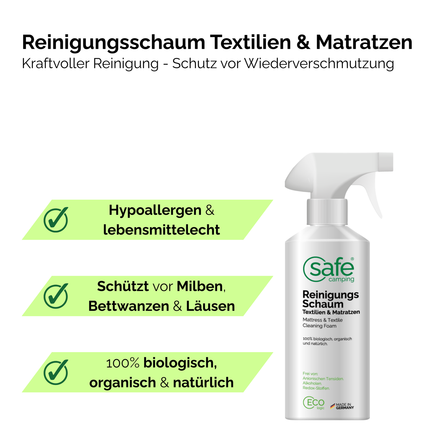Mattress & Textile Cleaning Foam