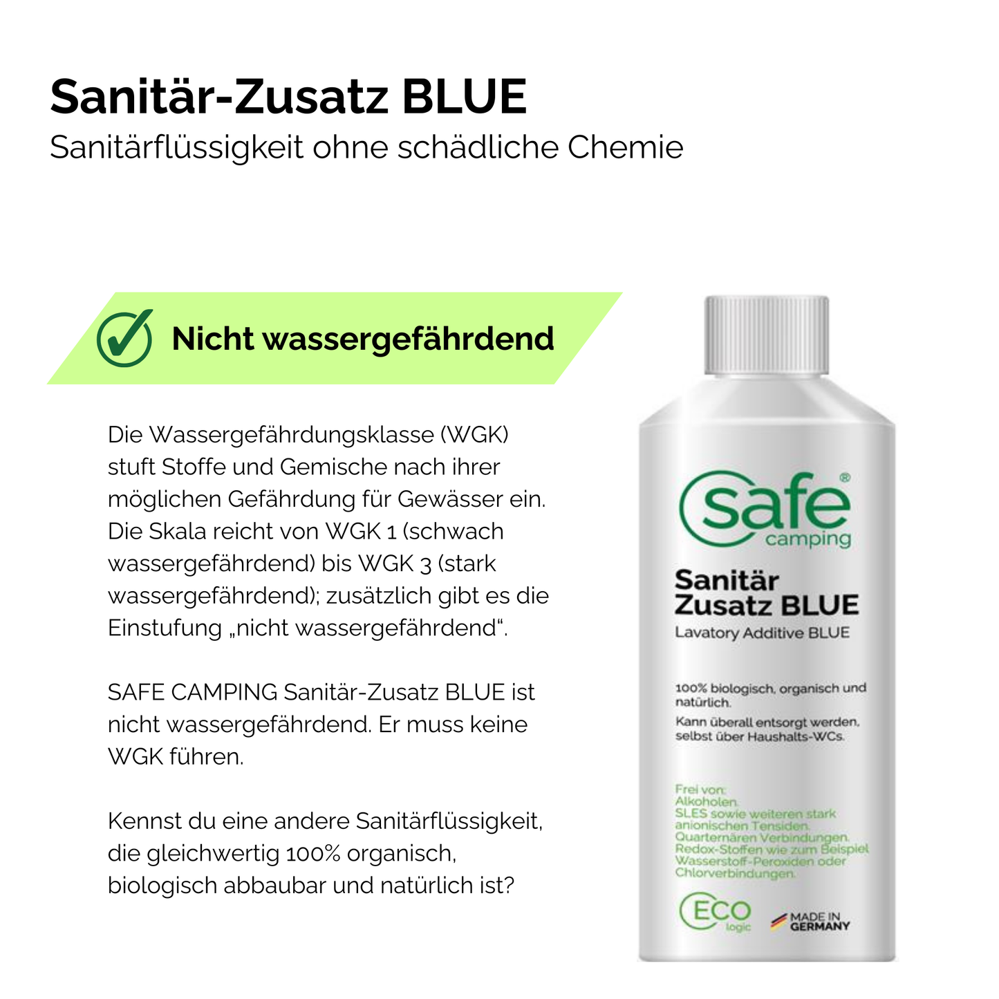 Lavatory Additive BLUE