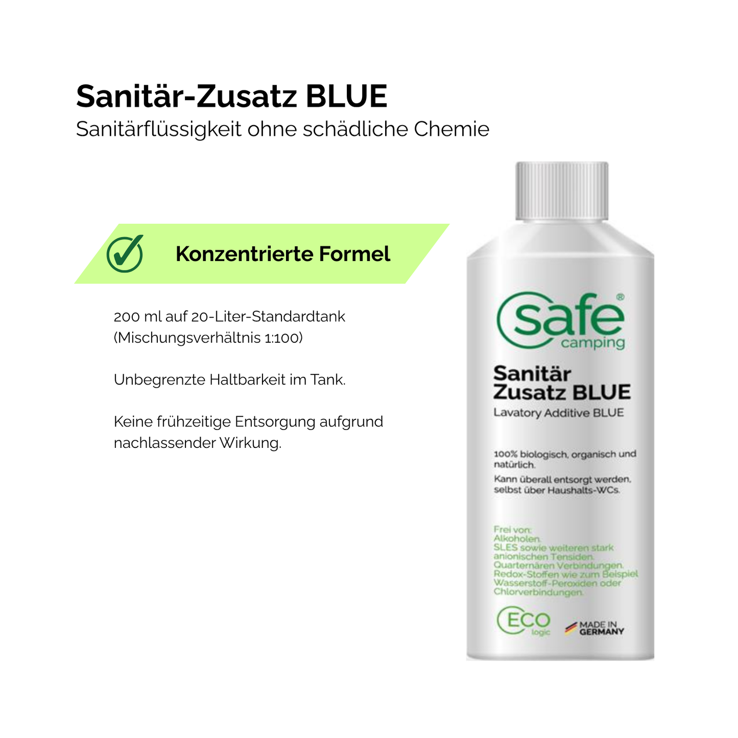 Sanitär-Zusatz BLUE