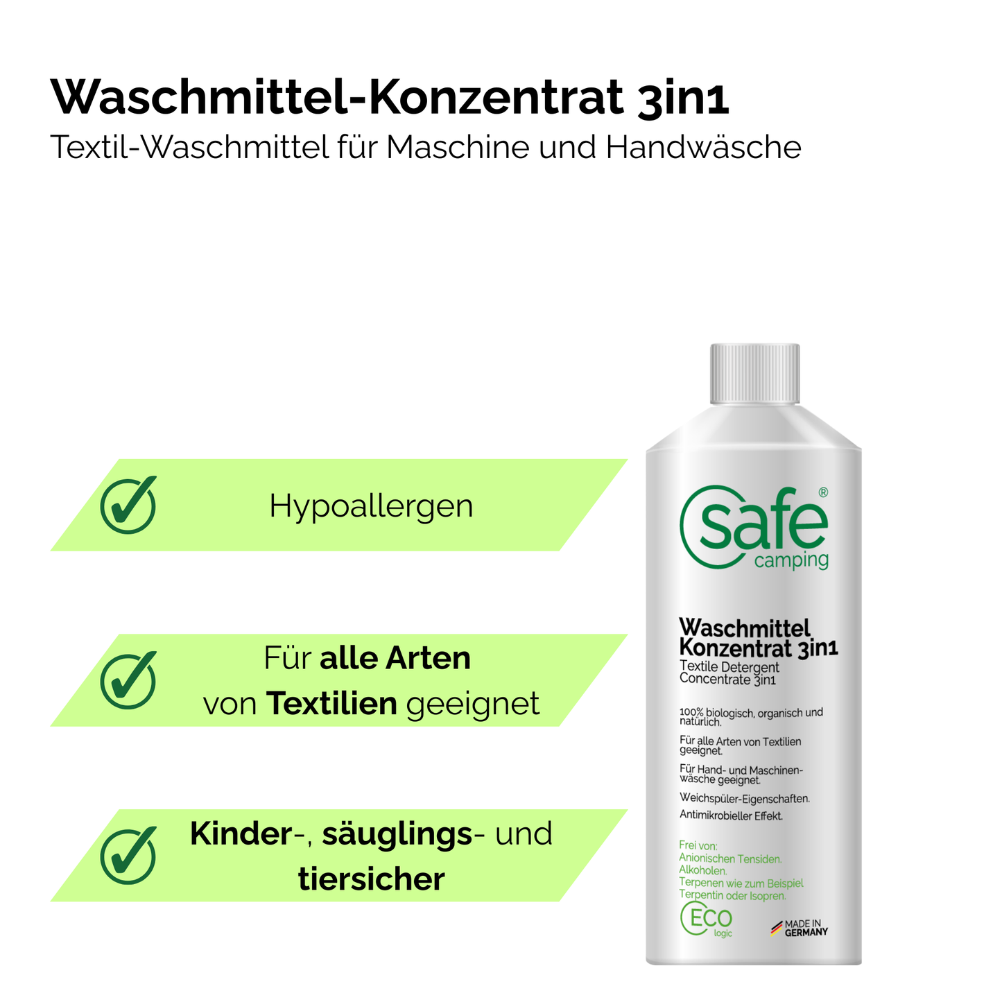 Textile Detergent Concentrate 3in1
