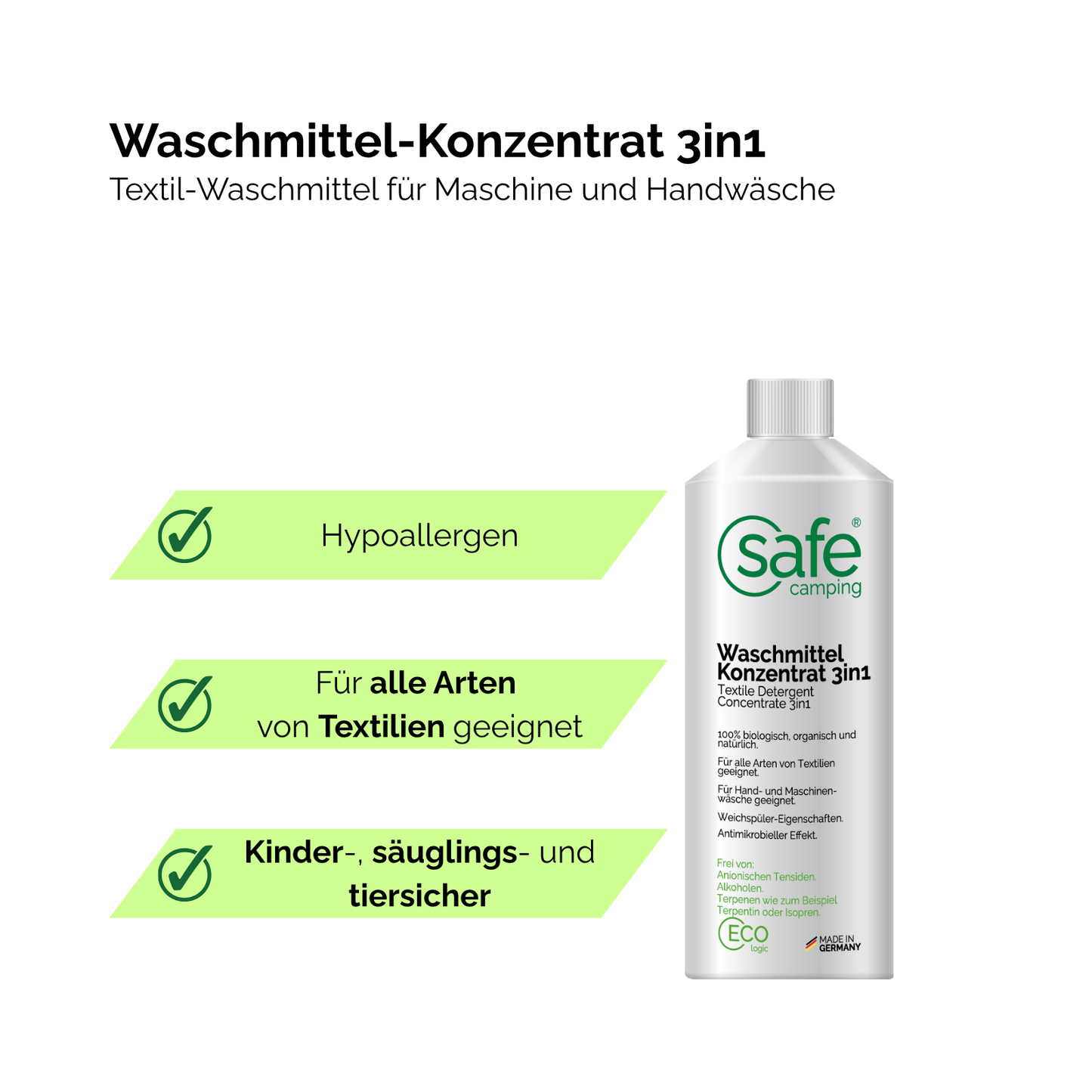 Textile Detergent Concentrate 3in1
