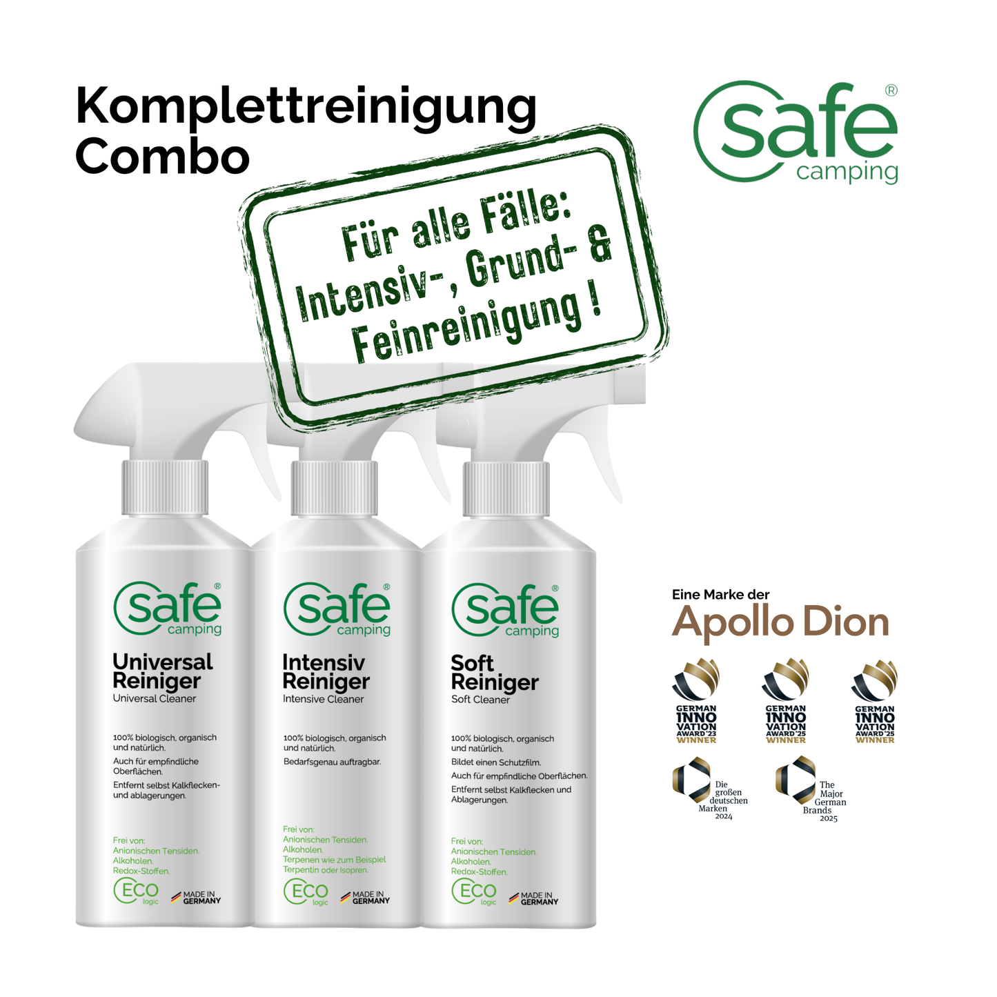 Complete caravan care system – For intensive, basic & fine cleaning