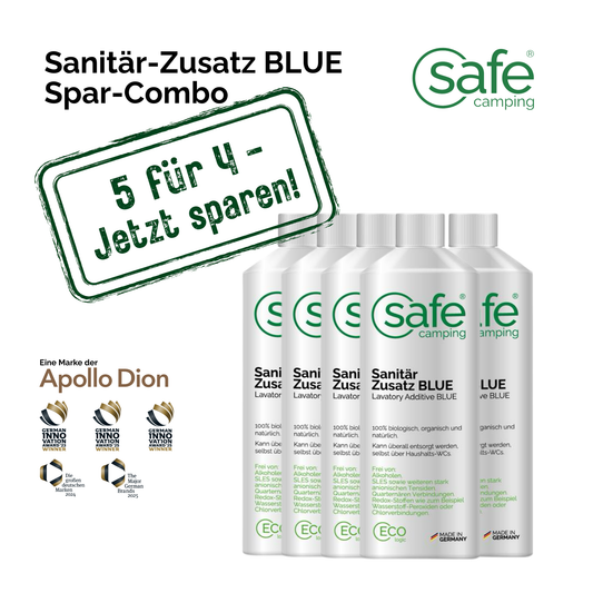 Sanitair-additief BLAUW Voordeel-combo – 5 voor 4